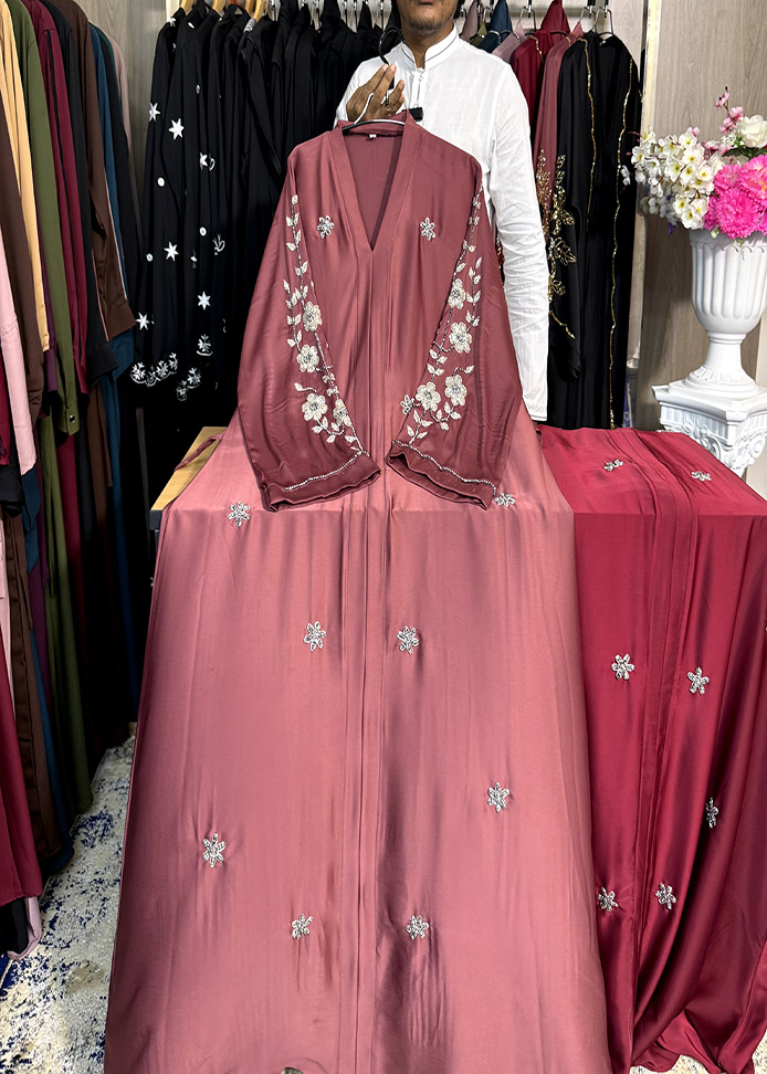 New Abaya Collection  Jhum Fabric With Karchupi Work.